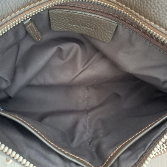 Danier leather shoulder bag crossbody bag adjustable strap 4 pockets - Picture 7 of 11